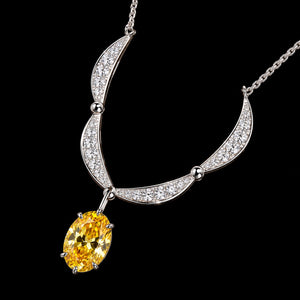 Golden Radiance Necklace – Unique Yellow Stone Statement Jewellery - Get Free Shipping