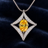 Golden Radiance Necklace – Unique Yellow Stone Statement Jewellery - Get Free Shipping