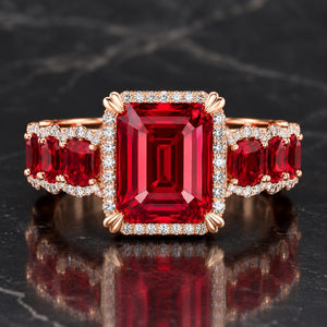 Ruby Red Elegance Ring – A Stunning Statement of Luxury - Get Free Shipping