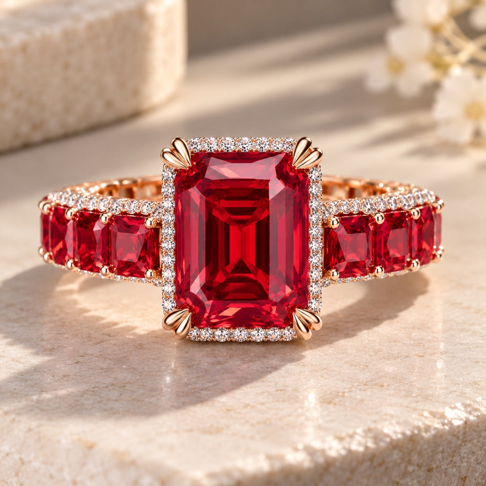 Ruby Red Elegance Ring – A Stunning Statement of Luxury - Get Free Shipping