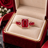 Ruby Red Elegance Ring – A Stunning Statement of Luxury - Get Free Shipping