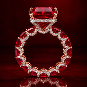 Ruby Red Elegance Ring – A Stunning Statement of Luxury - Get Free Shipping