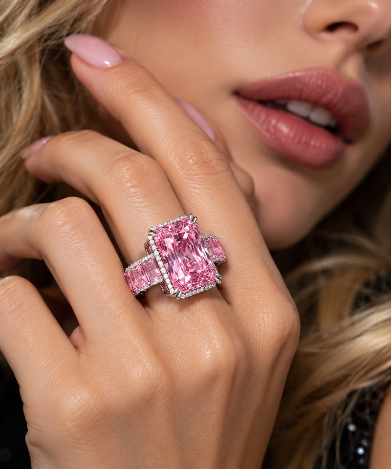 Stunning Red Zircon Statement Ring – A Touch of Luxury - Get Free Shipping